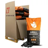 Heizfuxx Grillholzkohle Hartholz 120 kg