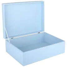 Creative Deco Holzkiste XL 40 x 30 x 14 cm 1-tlg. blau