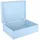 Creative Deco Holzkiste XL 40 x 30 x 14 cm 1-tlg. blau