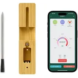 Drahtloses Fleischthermometer Mit Wlan-funktion, Bluetooth-sonde Für Den Grill, Steuerung Per App.