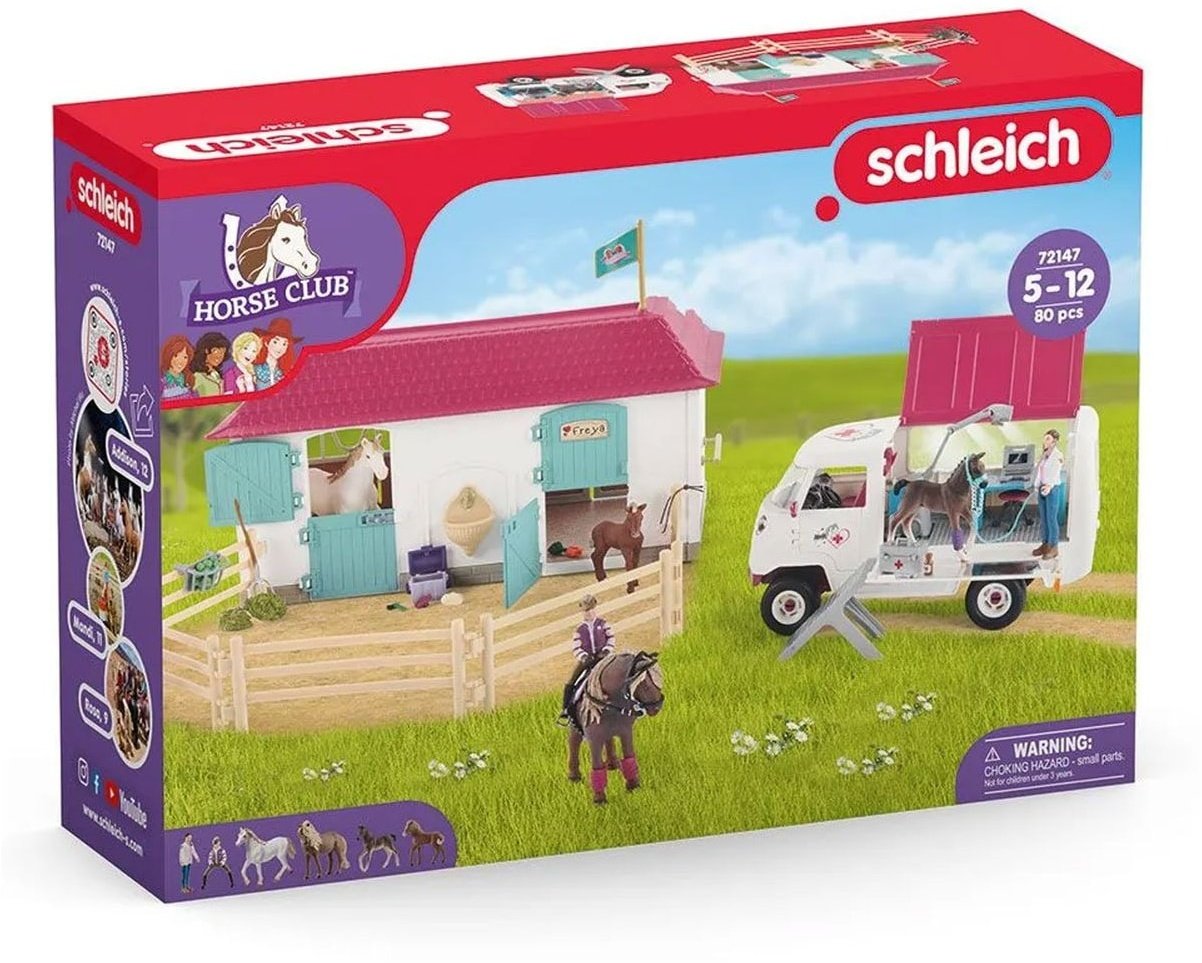 Schleich 72147 - Horse Club - Tierarztbesuch im Stall