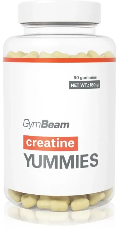 GymBeam Creatine Yummies Geleebonbons zur Unterstützung der sportlichen Leistung Geschmack Pineapple 180 g