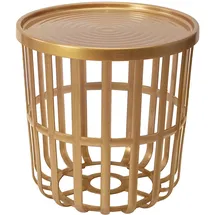 branq home essential BranQ - Home essential, Designer-, funktionaler und moderner Kaffeetisch Zen, aus hochwertigem BPA-freiem ABS-Kunststoff, mit abnehmbarem Bezug, Gold