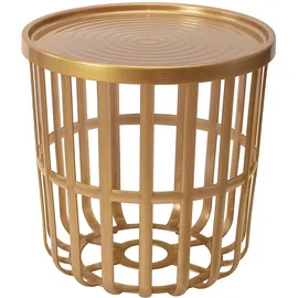 branq home essential BranQ - Home essential, Designer-, funktionaler und moderner Kaffeetisch Zen, aus hochwertigem BPA-freiem ABS-Kunststoff, mit abnehmbarem Bezug, Gold