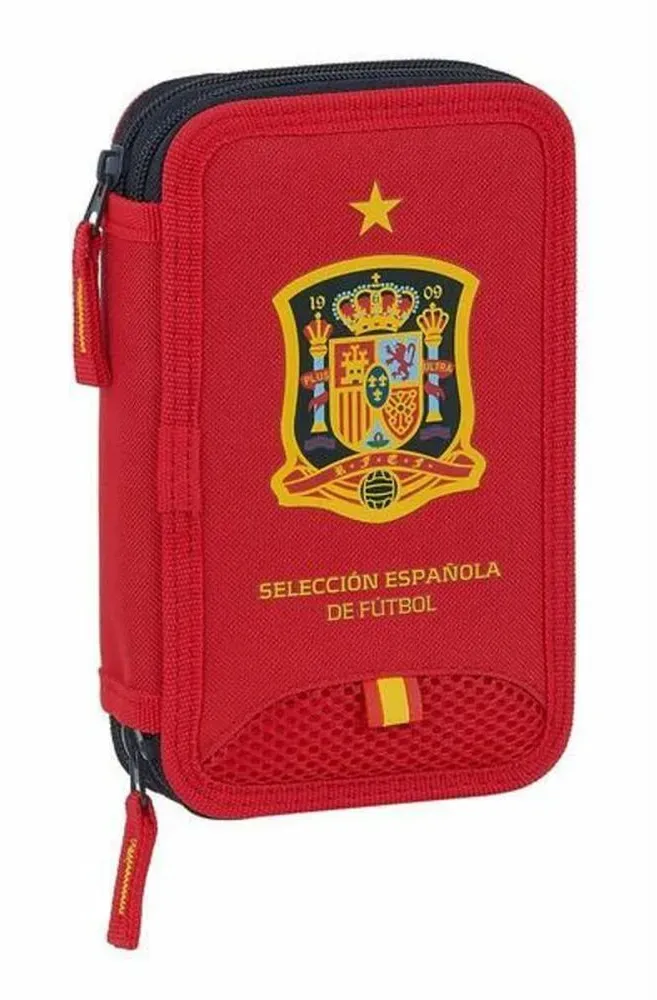 Doppel-Federtasche RFEF M854 Rot 12.5 x 19.5 x 4 cm – Alles Wichtige griffbereit!