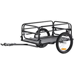 VEVOR Fahrradanhänger 72kg Tragkraft Transportanhänger faltbar und kompakt verstaubar Schnellverschluss mit Universalkupplung 40,6cm Räder sichere Reflektoren passend für 558,8-711,2mm große Fahrräder