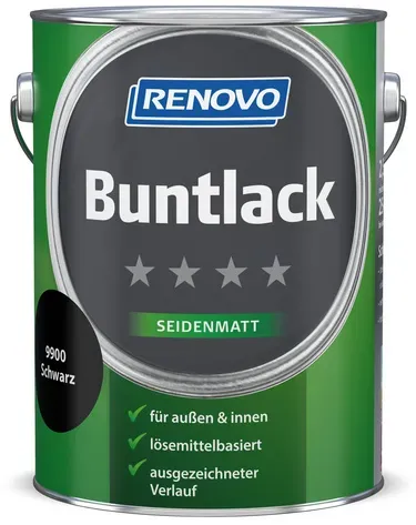 RENOVO Buntlack seidenmatt, schwarz