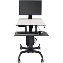 Ergotron WorkFit-C Single LD mobiler Steh-Sitz Arbeitsplatz bis 30" TFT