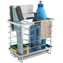 Intirilife Spülenablage Reinigungskorb in Silber | Gr.: onesize