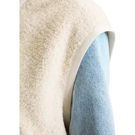 Marc O'Polo DENIM "aus recyceltem Polyester", Damen, Gr. L, weiß blush, Obermaterial: 100% Polyester, unifarben, relaxed fit, elastischer Bund, Sweatjacken Sweatjacke