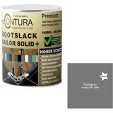 Contura Bootslack Farbig GLÄNZEND Yacht- Buntlack Metall Holz GFK Holzlack Boot Farblos (Stahlgrau Metallic - RAL 9007, 500ml.)