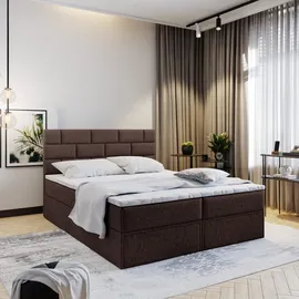 masseno Boxbett mit Bettkasten und 2 Schubladen ¦ braun ¦ Maße (cm): B: 160 H: 98