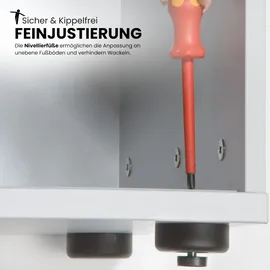 bümö Aktenschrank 120 x 74,8 x 40 cm Graphit/Eiche