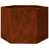vidaXL Pflanzkübel Rostig 60 x 60 x 45 cm Cortenstahl
