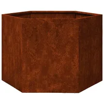 vidaXL Pflanzkübel Rostig 60 x 60 x 45 cm Cortenstahl