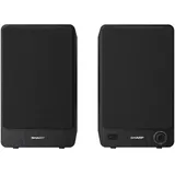 Sharp CP-SS30 schwarz, Paar (CP-SS30BK)