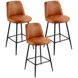 Vevor Barhocker 98 cm hoch drehbar Braun