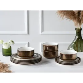 CreaTable Modern Industrial Kombiservice 12-tlg. 4 Personen Glimmer