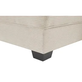 Uno Eckcouch Cord 2-Sitzer Creme