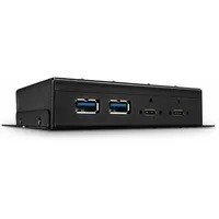 Lindy Industrial Wallmount USB-Hub, 2x USB-C 3.1, 2x USB-A