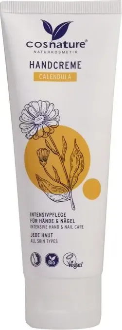 COSNATURE – BIO Schutzhandcreme Shea & Calendula 75ml – Für gereizte & sensible Haut – NATRUE & Vegan Zertifiziert