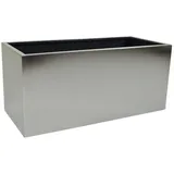 Vivanno Pflanzkübel Blumenkübel Pflanztrog Pflanzgefäß Edelstahl Maxi - 30 x 60 x 30 cm