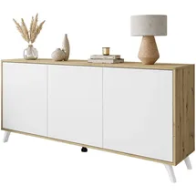 lookway SANAYI III 154 x 72 x 40 cm Artisan Eiche / Weiß
