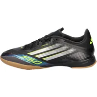 Adidas F50 League Indoor Football Boots, Core Black/Iron Metallic/Lucid