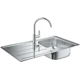 Spülen-bundle Grohe Bau Edelstahlspüle K200 & Spültischmischer Bau Edge - 31562sd1