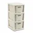 BranQ Rattan Kommode 3 Körbe 60 x 30 x 75 Beige