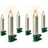Krinner, LED Kerzen, LED Baumkerze SuperLight Flame Cashmere 6er-Set (6 x)