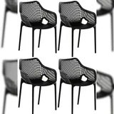 CLP Gartenstuhl Air XL Gartenstuhl-Set 57 x 60 x 81 cm schwarz 4 St.