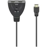 Hama 4K HDMITM-Umschalter 2x1, 2x HDMITM-Buchse - 1x HDMITM-Stecker