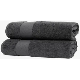 Wolkenfeld Handtuchset 2-tlg. dunkelgrau