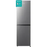 Hisense RB327N4AD2 Kühl-Gefrierkombination/ NoFrostPlus/ Multiflow 360°/ HolidayMode/ FreshZone/ 182,4 cm/ Kühlteil 171 l/ Gefrierteil 85 l/ 41 dB/ 287 kWh/ Jahr/ Edelstahl-Look