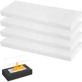 Keramikwolle Für Bioethanol Kamin, 4 Stücke Keramikwolle für Bioethanol 30 * 10 * 2cm, Kaminofen Indoor Gel Ethanol Keramikschwamm für Bioethanol Brenner