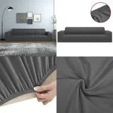 Vidaxl - Stretch Sofahusse 4-Sitzer Anthrazit Polyester-Jersey - Sofahusse - Sofahussen - Home & Living - Anthrazit