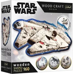 TREFL 20189 Holz Konturpuzzle 160 Teile – Millennium Falcon