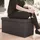 Relaxdays Sitzbank Faltbar Braun 38 x 76 x 38 cm