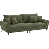 Mr. Couch Big-Sofa "Blackburn II", grün (memphis 12 grün), B:260cm H:71cm T:108cm, Memphis (Grundgewebe - 100% Polyester; Nutzschicht- 90% Polyester / 10% Polyamide), Sofas, Big-Sofa, Wahlweise mit Kaltschaumpolsterung bis 140 kg belastbar