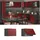 Vicco Hängeschrank R-Line 60 x 40 x 31 cm Rot