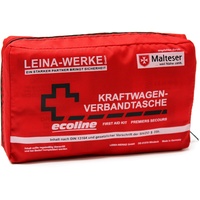 Leina-Werke 11040 KFZ-Verbandtasche Compact Ecoline ohne Klett, Rot/Schwarz/Weiß