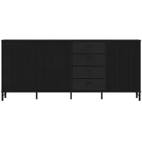 Wójcik Sideboard Lusaka Dekor Schwarz
