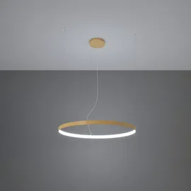 Sollux Lighting Kronleuchter "RIO", gold (golden), H: 150cm, Lampen, Verteiltes Licht, Pendelleuchte