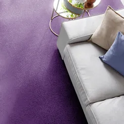 Teppichboden ANDIAMO "Kira, Velours, Made in Belgium", lila, B:400cm H:8mm L:400cm, Kunstfaser, Teppiche, Uni Farben, Breite 400 cm, strapazierfähig, pflegeleicht, Wohnzimmer