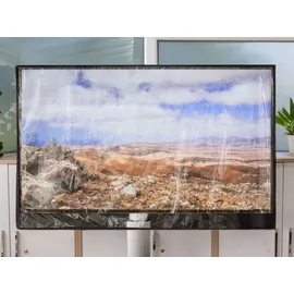 Python Python® TV-Cover wetterfester Schutz 78x48cm 28“ bis 32“ TV - Schwarz/Transparent