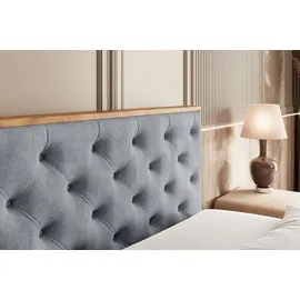 altdecor Boxspringbett 140 x 200 cm H3 Grau