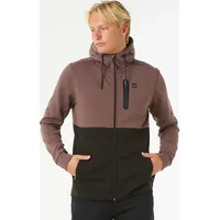 Rip Curl Anti Series Departed Reißverschlusspullover - Mushroom Rock