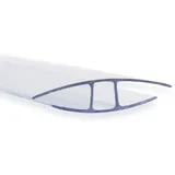 KARAT Verbinder für Doppelstegplatten Hohlkammerplatten - H-Profil 121 cm Länge 4 mm Stärke