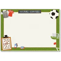 blaash® Fußball Schreibtischunterlage aus Papier DIN A3 für Kinder | 25 Blatt | Schreibunterlage mit viel Platz für Notizen | Unterlage Schreibtisch Kinder | A3